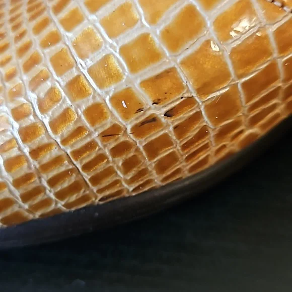 SAS Suntimer Heeled Sandal, tan croc print, size 7 - Picture 13 of 14